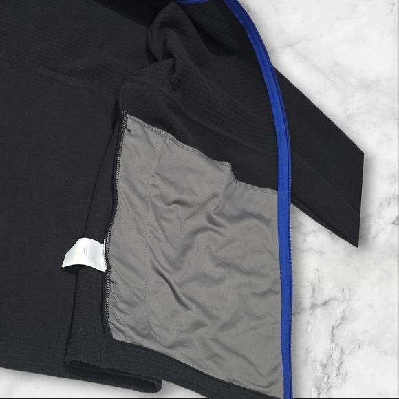 NWT Lands' End Men's Jacket Black And Blue Size Large (L) B43 - Picture 6 of 10